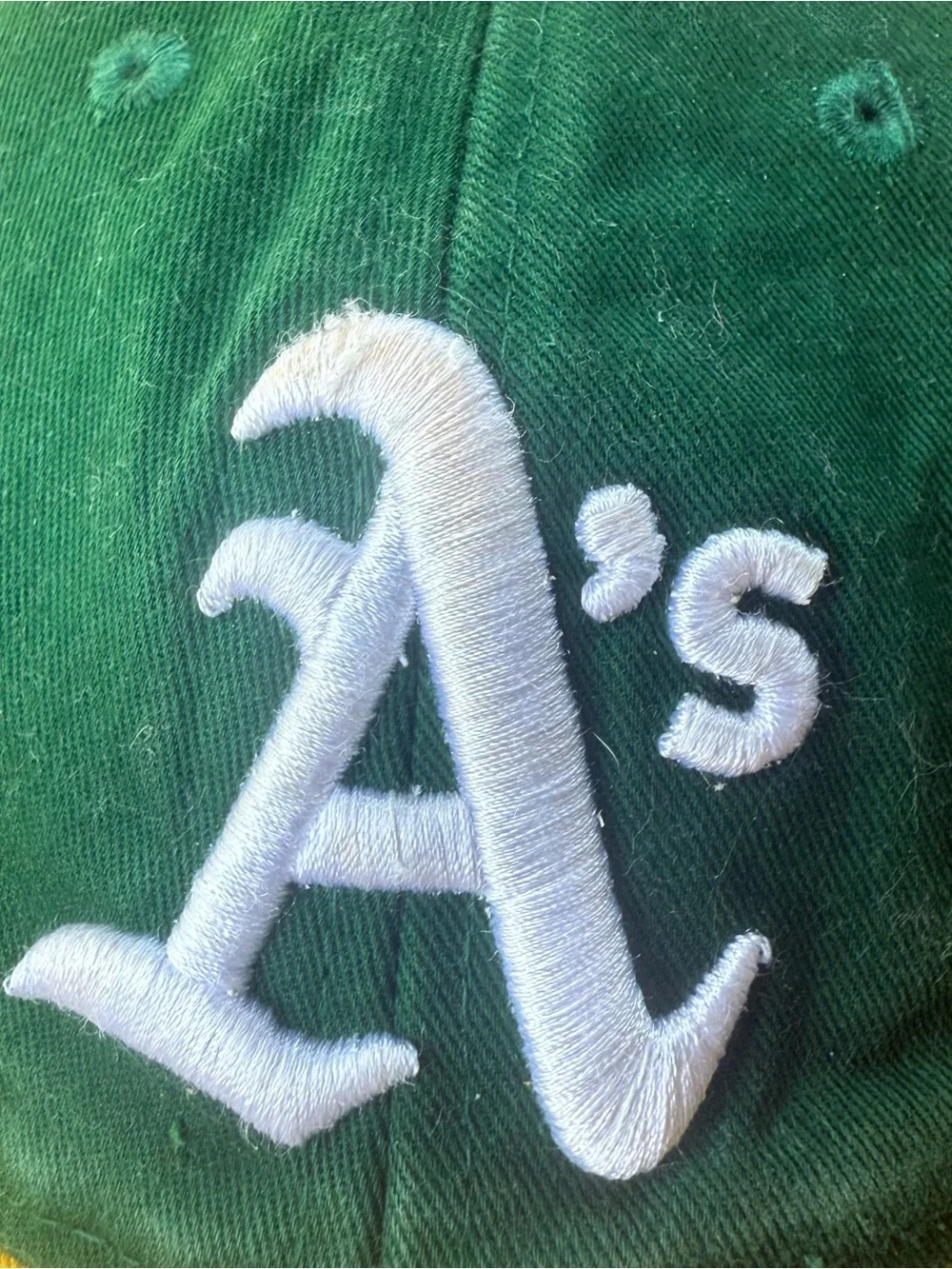 Oakland A's Athletics Baseball Cap Adjustable Green Yellow MLB Hat Youth Sports